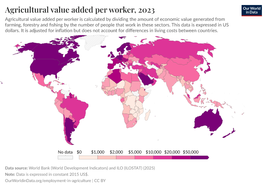 A thumbnail of the "Agricultural value added per worker" chart