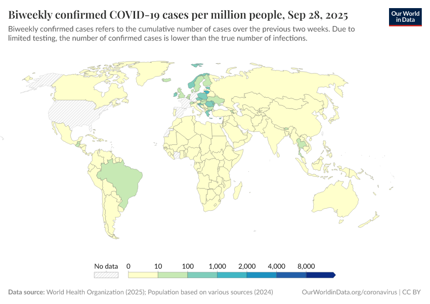 A thumbnail of the "Biweekly confirmed COVID-19 cases per million people" chart