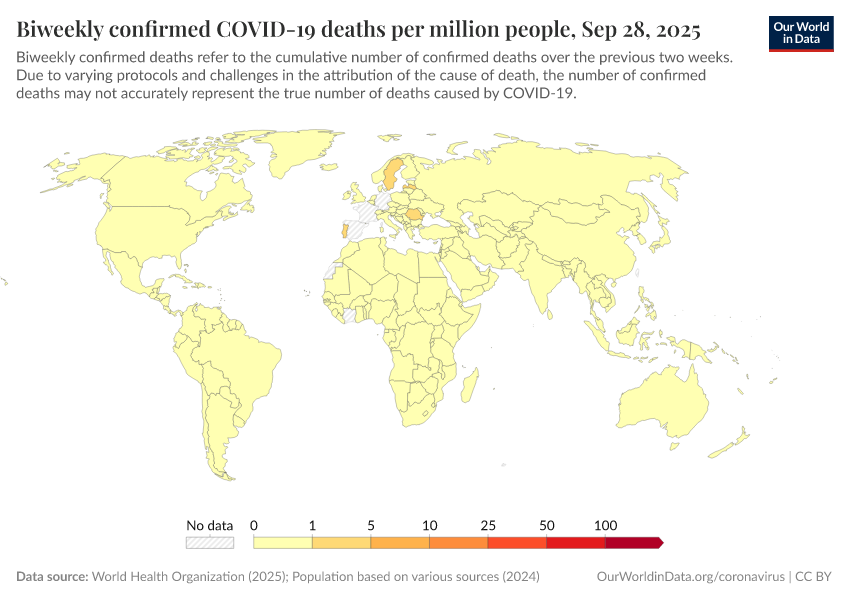 A thumbnail of the "Biweekly confirmed COVID-19 deaths per million people" chart