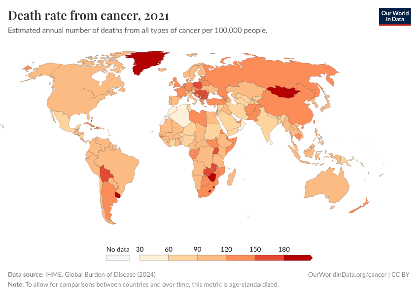 A thumbnail of the "Death rate from cancer" chart