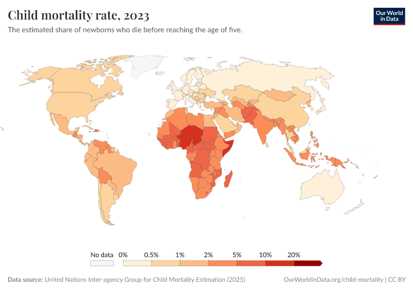 A thumbnail of the "Child mortality rate" chart