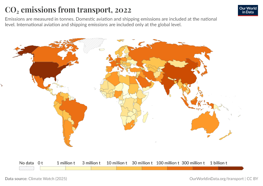 A thumbnail of the "CO₂ emissions from transport" chart