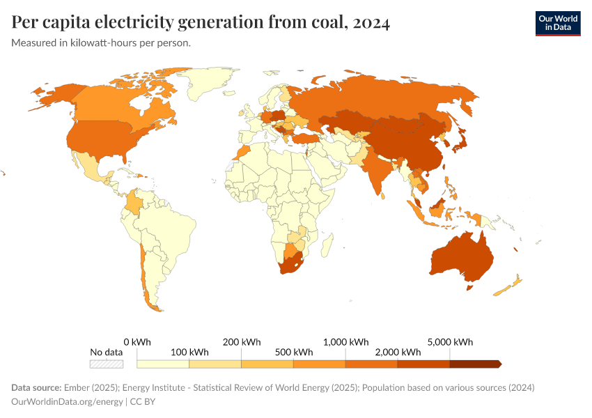 A thumbnail of the "Per capita electricity generation from coal" chart