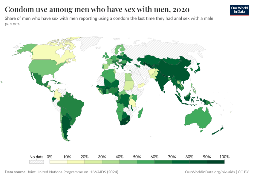 A thumbnail of the "Condom use among men who have sex with men" chart