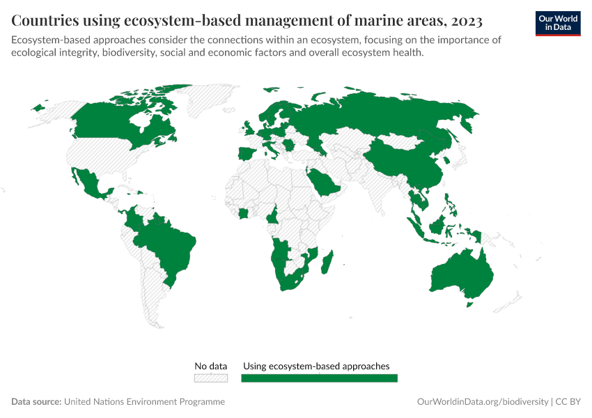 A thumbnail of the "Countries using ecosystem-based management of marine areas" chart
