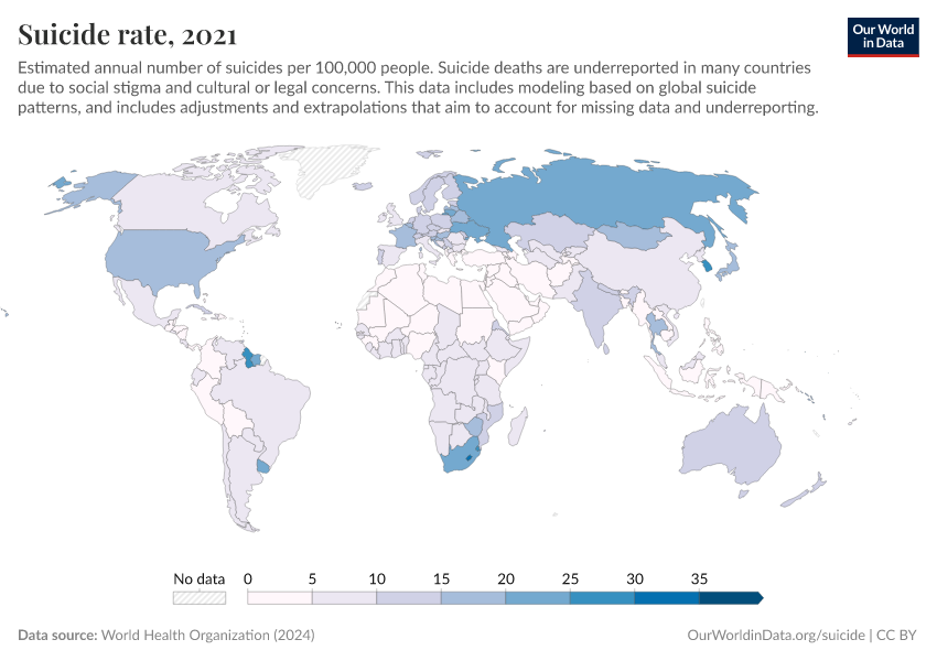 A thumbnail of the "Suicide rate" chart