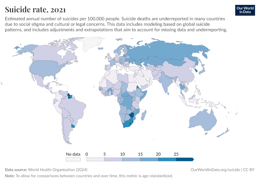 A thumbnail of the "Suicide rate" chart