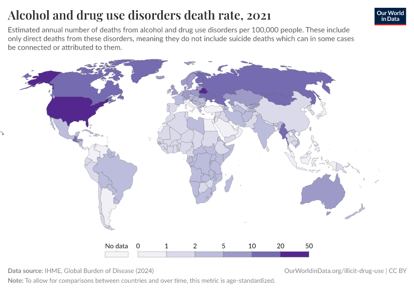 A thumbnail of the "Alcohol and drug use disorders death rate" chart