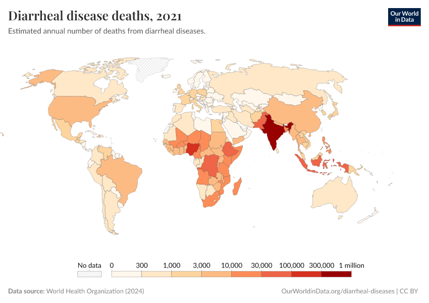 A thumbnail of the "Diarrheal disease deaths" chart