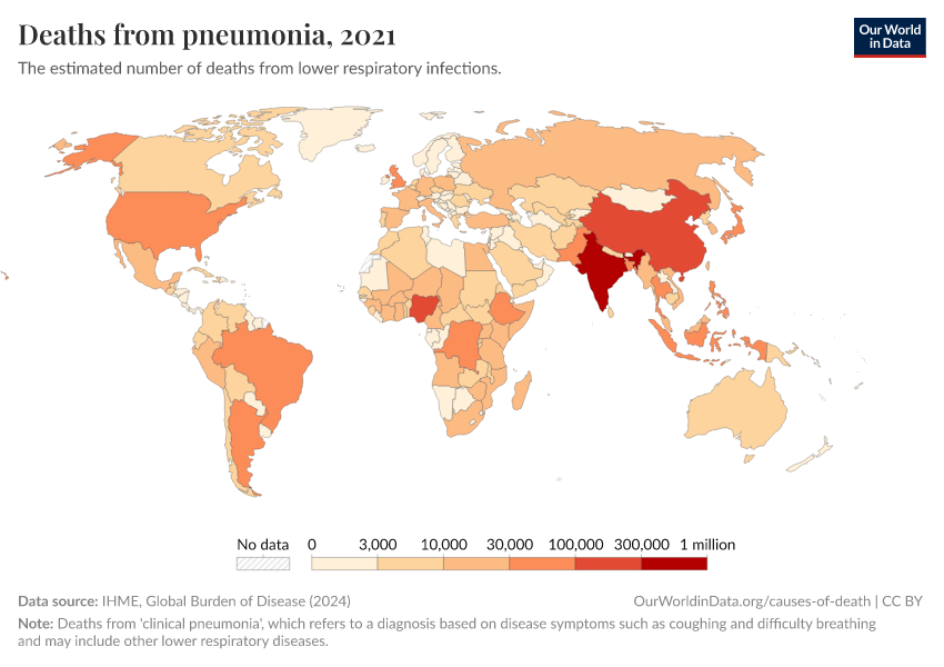 A thumbnail of the "Deaths from pneumonia" chart