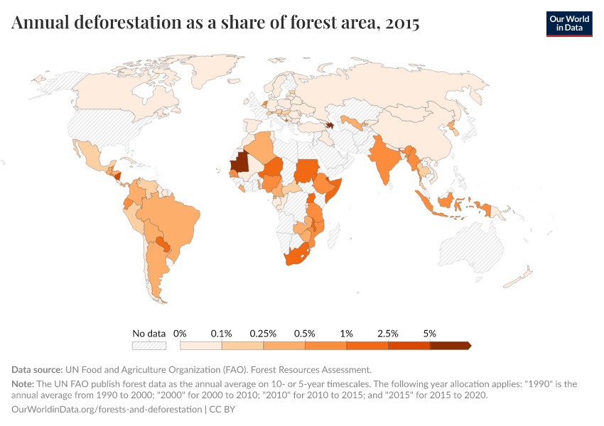 A thumbnail of the "Annual deforestation as a share of forest area" chart