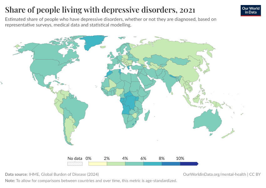 A thumbnail of the "Depressive disorders prevalence" chart