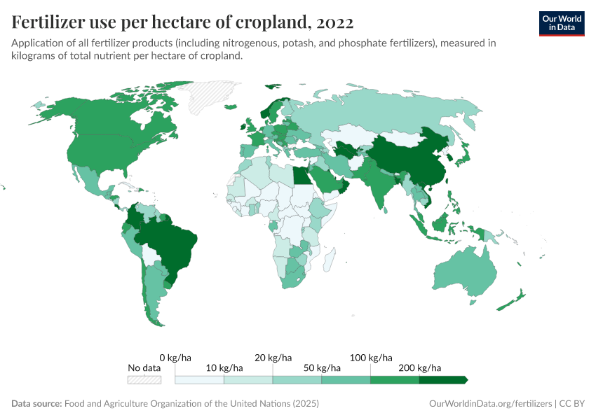 A thumbnail of the "Fertilizer use per hectare of cropland" chart