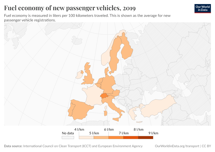A thumbnail of the "Fuel economy of new passenger vehicles" chart