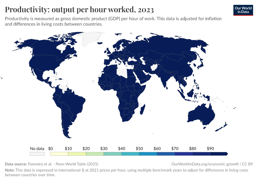 A thumbnail of the "Productivity: output per hour worked" chart