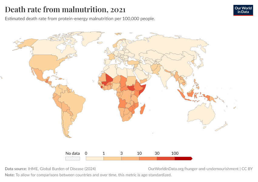 A thumbnail of the "Death rate from malnutrition" chart