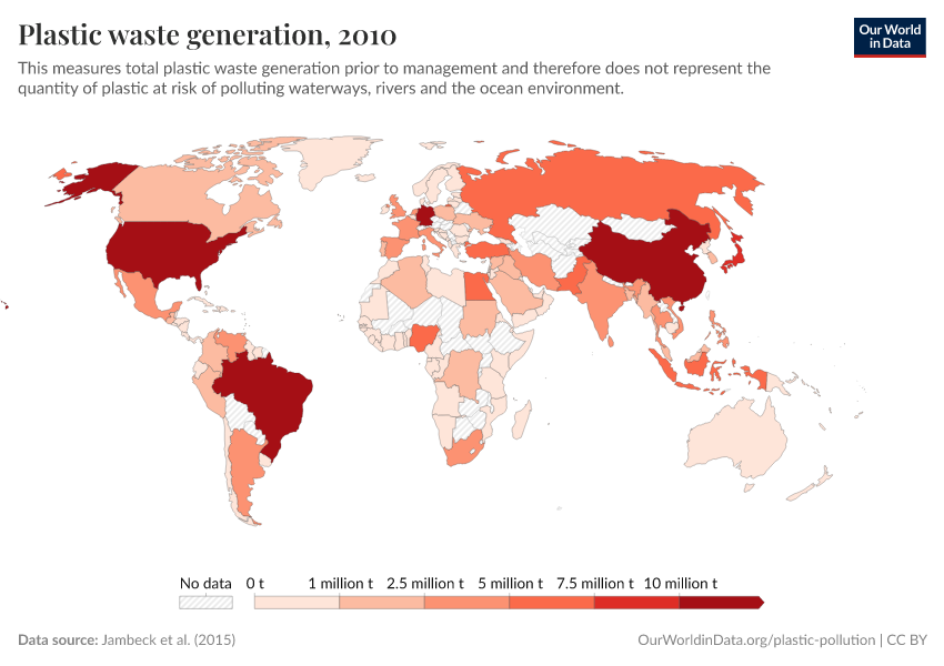 A thumbnail of the "Plastic waste generation" chart