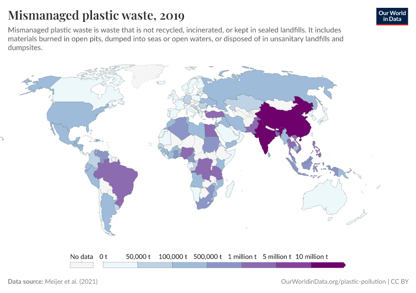 A thumbnail of the "Mismanaged plastic waste" chart
