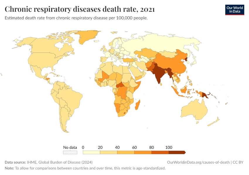 A thumbnail of the "Chronic respiratory diseases death rate" chart