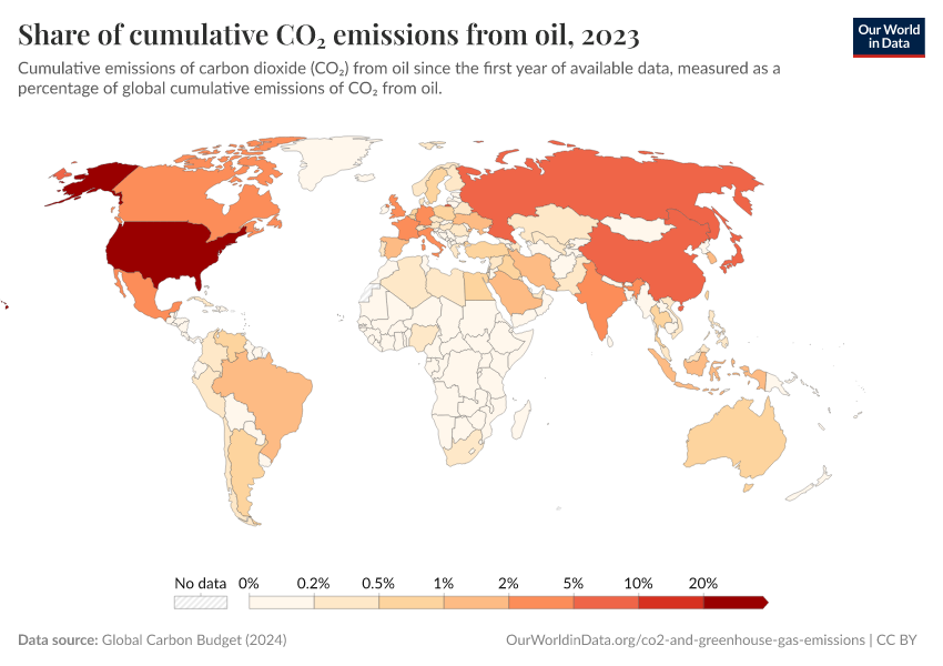 A thumbnail of the "Share of cumulative CO₂ emissions from oil" chart