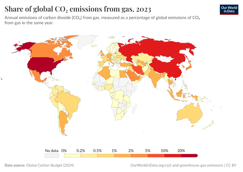 A thumbnail of the "Share of global CO₂ emissions from gas" chart