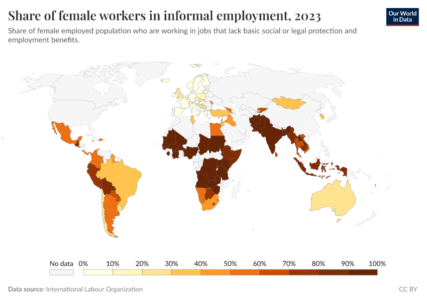 A thumbnail of the "Share of female workers in informal employment" chart