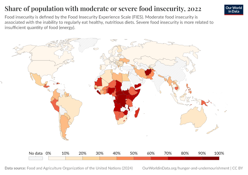 A thumbnail of the "Share of population with moderate or severe food insecurity" chart