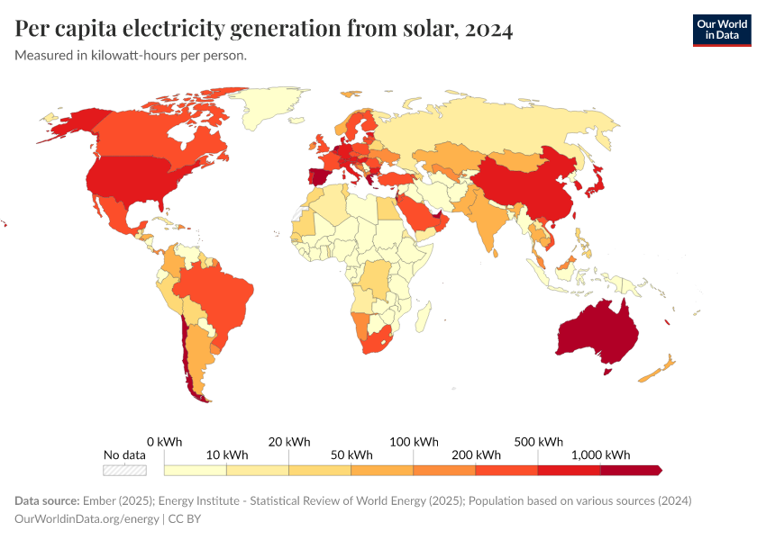 A thumbnail of the "Per capita electricity generation from solar" chart