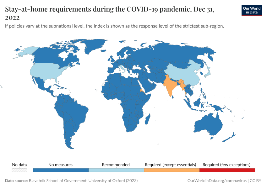 A thumbnail of the "Stay-at-home requirements during the COVID-19 pandemic" chart