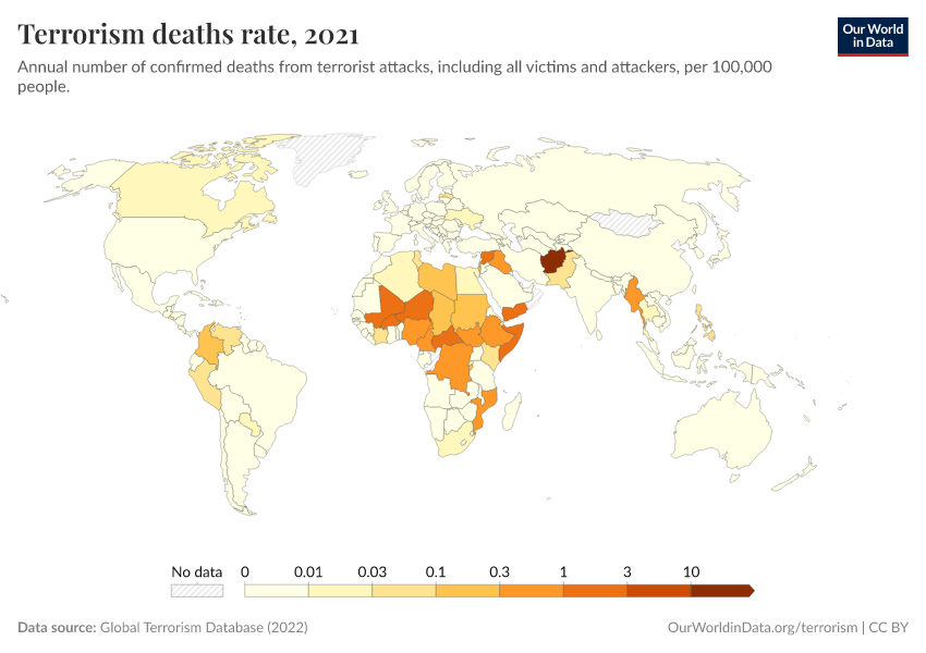 A thumbnail of the "Terrorism deaths rate" chart