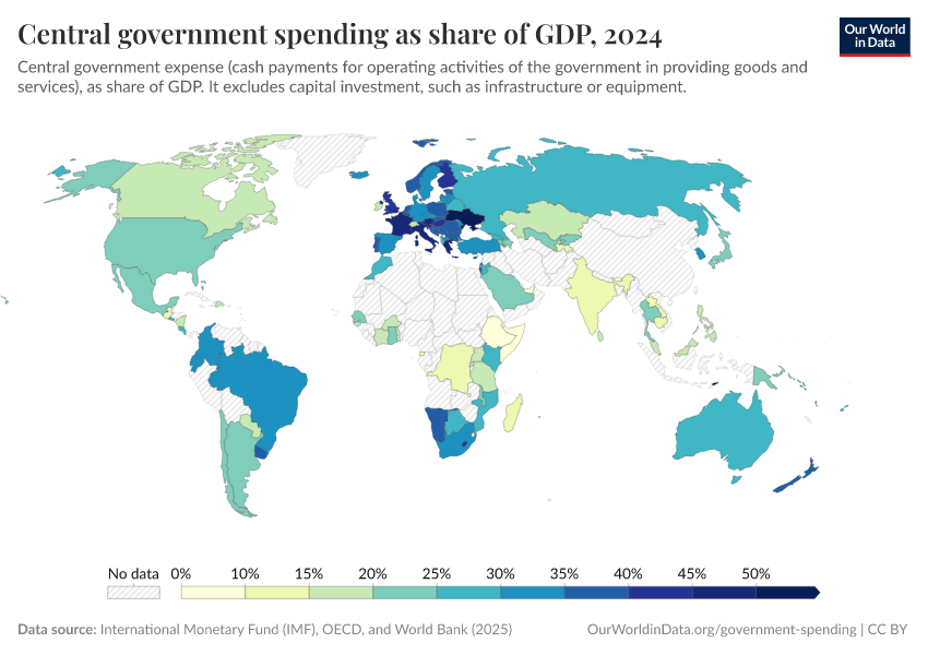 A thumbnail of the "Central government spending as share of GDP" chart