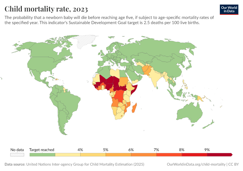 A thumbnail of the "Child mortality rate" chart