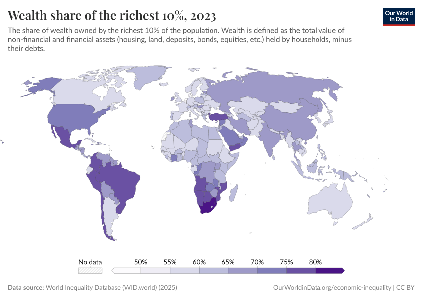A thumbnail of the "Wealth share of the richest 10%" chart